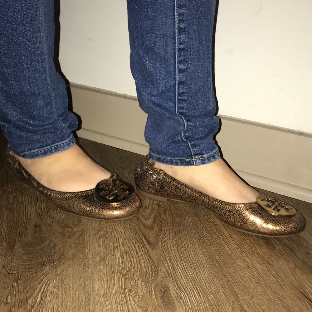 Tory Burch Metallic Flats